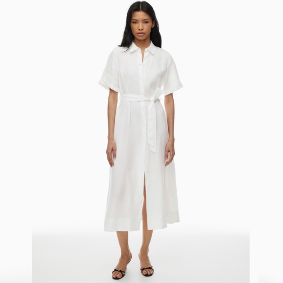 LIKE NEW ARITZIA LINEN SHIRT DRESS - Picture 1 of 6